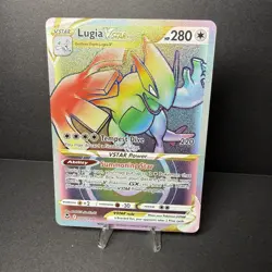 Pokemon Lugia VSTAR Full Art Secret Rare Holo 202/195 Silver Tempest 280HP TCG - Image 1