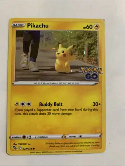 Pikachu 027/078 Pokemon GO Holo - Image 1