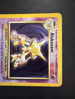 Alakazam 1/130 Base Set 2 Holo Rare Pokemon - Image 4