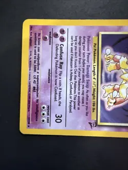 Alakazam 1/130 Base Set 2 Holo Rare Pokemon - Image 5