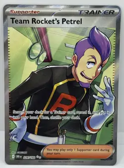 Pokemon TCG Team Rocket's Petrel 226/182 Destined Rivals Full Art Ultra Rare NM - Image 1