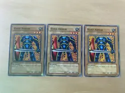 3X Hard Armor LOB-074 - Yugioh Yu Gi Oh! 3 Playset Mixed - Image 1