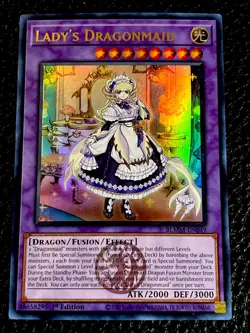 Lady’s Dragonmaid BLMM-EN049 Yugioh 1st Ed. Emblazoned (New) Ultra Rare - Image 1