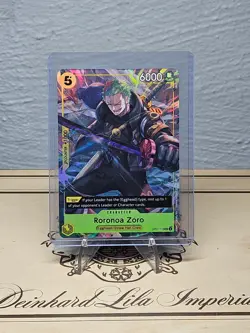 RORONOA ZORO OP07-113 SR One Piece Illustration Box Promo - Image 1