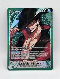 ONE PIECE The Azure Sea's Seven DRACULE MIHAWK LEADER ALT ART OP14-020 ENGLISH - Image 1
