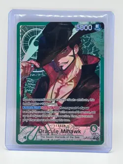ONE PIECE The Azure Sea's Seven DRACULE MIHAWK LEADER ALT ART OP14-020 ENGLISH - Image 5