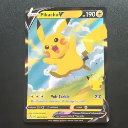 Pokemon Pikachu V SWSH143 Promo Holo SWSH: Sword & Shield English TCG Card - Image 1