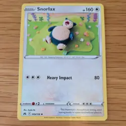 SNORLAX 109/159 POKEMON CARD (CROWN ZENITH SET) KNITTED CROCHET ASAKO - Image 2