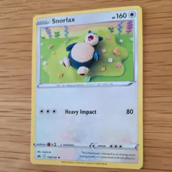 SNORLAX 109/159 POKEMON CARD (CROWN ZENITH SET) KNITTED CROCHET ASAKO - Image 4