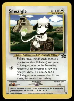 Pokemon Cards Smeargle 32 Wizards Black Star Promos WOTC Promo NM *5 - Image 1