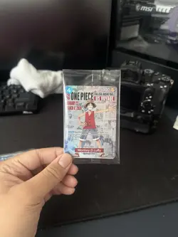 One Piece Monkey D. Luffy US College Basketball Promo Card RUTGERS (SEALED) - Image 2