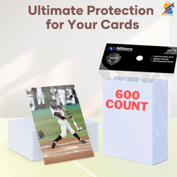Mlikero 600 Clear Card Sleeves for Trading MTG TCG Sports Game Cards 66x91 mm - Image 1