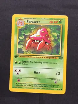 Pokemon Cards: Jungle 1st Edition Uncommon: Parasect 41/64 - Image 1