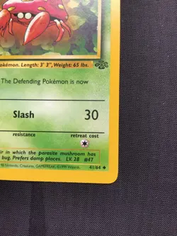 Pokemon Cards: Jungle 1st Edition Uncommon: Parasect 41/64 - Image 4