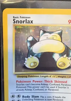 Pokemon TCG Snorlax Jungle Holo Unlimited Rare Card 11/64 - Image 5