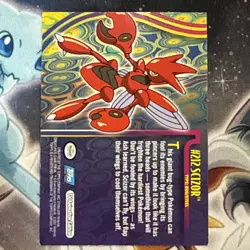 SCIZOR #212 POKEMON TRADING CARD TOPPS TV ANIMATION EDITION 2001 - Image 2