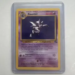 Haunter Pokemon Card Non-Holo 21/62 Fossil Set Rare 1999 Original LP - Image 1