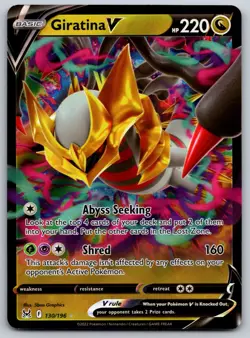 Giratina V 130/196 SWSH11: Lost Origin NM Pokemon Card TCG - Image 1