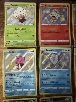 Baby Shiny Pokemon TCG Cards Lot 24 Total Shining Fates Paldean Fates Scorbunny - Image 2