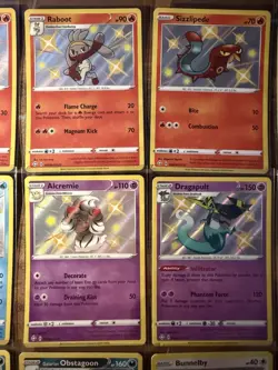 Baby Shiny Pokemon TCG Cards Lot 24 Total Shining Fates Paldean Fates Scorbunny - Image 3