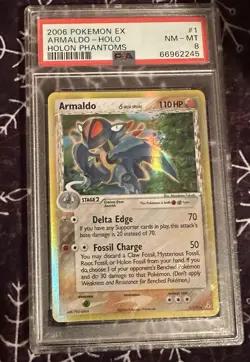 Pokemon TCG 2023 Bulbasaur Holo Rare Card PSA 10 Gem Mint 2006 Armaldo PSA 8 - Image 1