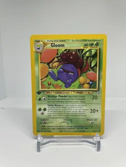 Pokemon Card Gloom Neo Genesis 1st Edition Uncommon 36/111 MP - Image 1