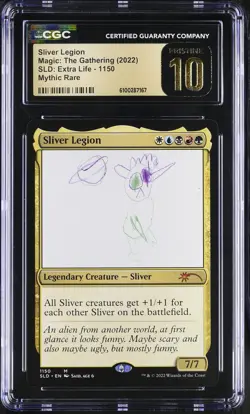 SLIVER LEGION Secret Lair Extra Life CGC Pristine 10 MTG [Nostalgium] - Image 1