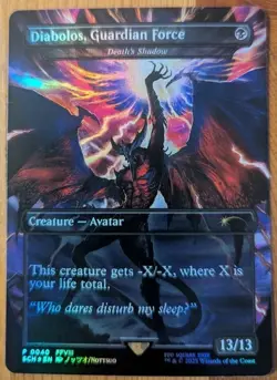 MTG Store Championship Foil Promo Death's Shadow - Diablos, Guardian Force (NM) - Image 1