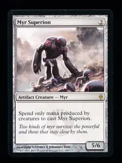 * * 1x Myr Superion x1 * * New Phyrexia MTG NM Near Mint - Image 1
