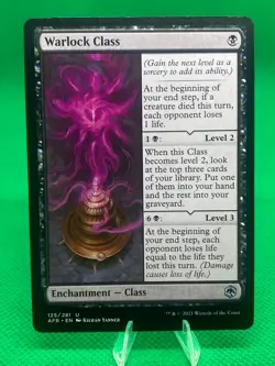 MTG - Warlock Class - Adventures in the Forgotten Realms (U) UNPLAYED, - Image 1