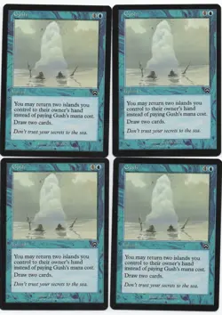 Gush X 4 Playset Mercadian Masques MTG English NM/NM- Flat Shipping - Image 1