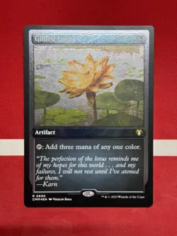 Gilded Lotus - Etched Foil Rare - CMM - MINT - MTG - Image 1