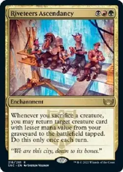 Riveteers Ascendancy 216/281 FOIL RARE Streets of New Capenna MTG SNC - Image 1