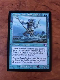 Master of the Pearl Trident Retro Frame MTG Magic the Gathering Card NM Mint TSR - Image 1