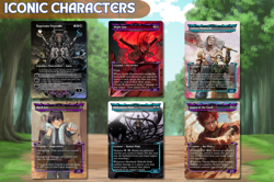 Naruto Ninja Ninjutsu Commander MTG Alt-Art Deck. Ready to Play! - Image 4
