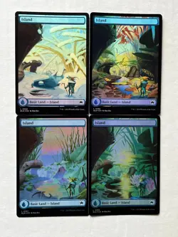 4x FOIL ISLAND ALL 4 SEASONS - Bloomburrow - MTG - Magic the Gathering - Image 1