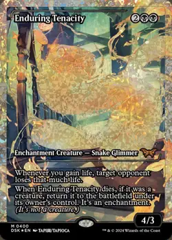 MTG ENDURING TENACITY 400 FOIL EXC - FRACTURE TENACIA INCROLLABILE - DSK X EN - Image 1