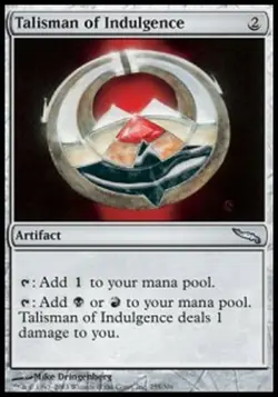 MRM FR/VF Talisman d'indulgence - Talisman of Indulgence MTG magic MRD - Image 1