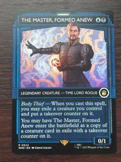 1x THE MASTER, FORMED ANEW - Doctor Who - MTG - Magic the Gathering - Image 1
