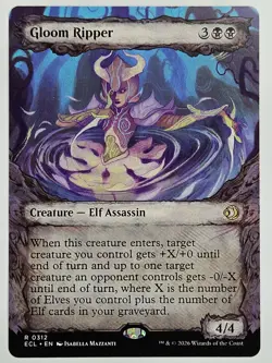 MTG Lorwyn Eclipsed - ECL 312 Gloom Ripper (Showcase) - Rare - Image 1