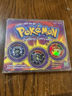 Hasbro Pokemon Battling Coin Game Opened/Not Sealed Blastoise Rapidash Poliwrath - Image 1