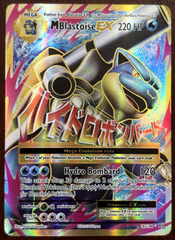Pokemon TCG Mega M Blastoise EX 102/10 Evolutions Full Art Ultra Rare Holo NM - Image 1
