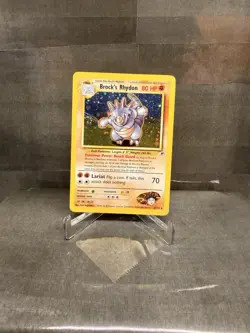 Pokemon TCG Brock's Rhydon Gym Heroes 2/132 Holo Unlimited Rare - Image 1