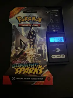 VERY HEAVY - 31.58g - Pokemon Surging Sparks Sleeved Booster Pack - SEALED! - Image 1