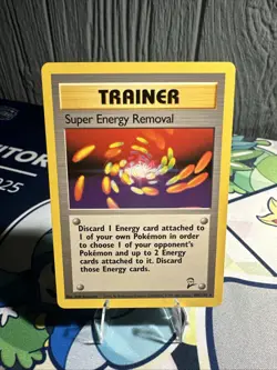 Pokemon Super Energy Removal Base Set 2 108/130 Unlimited Edition NM Mint - Image 1
