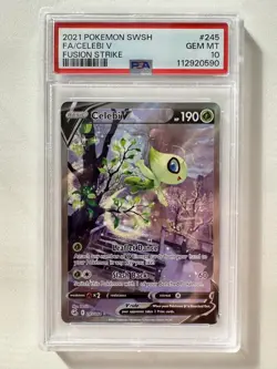 PSA 10 Celebi V Alt Art 245/264 Pokemon Fusion Strike English - Image 1