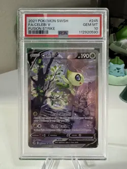 PSA 10 Celebi V Alt Art 245/264 Pokemon Fusion Strike English - Image 3