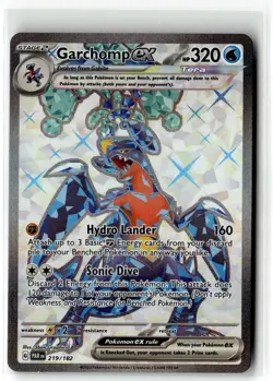 Garchomp ex ⭐ 219/182 Holo Ultra Rare Paradox Rift 2023 Pokemon NM - Image 1