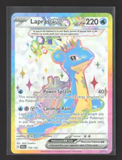 Pokemon 2024 Stellar Crown Lapras EX Tera #158/142 - Image 1