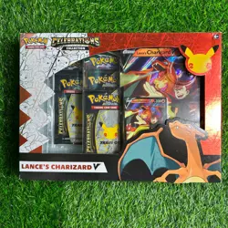 Pokemon Celebrations Lance’s Charizard V Box Evolving Skies Fusion Booster - Image 1